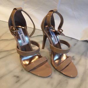 Steve Madden Nude Patent Heels sz 5.5
